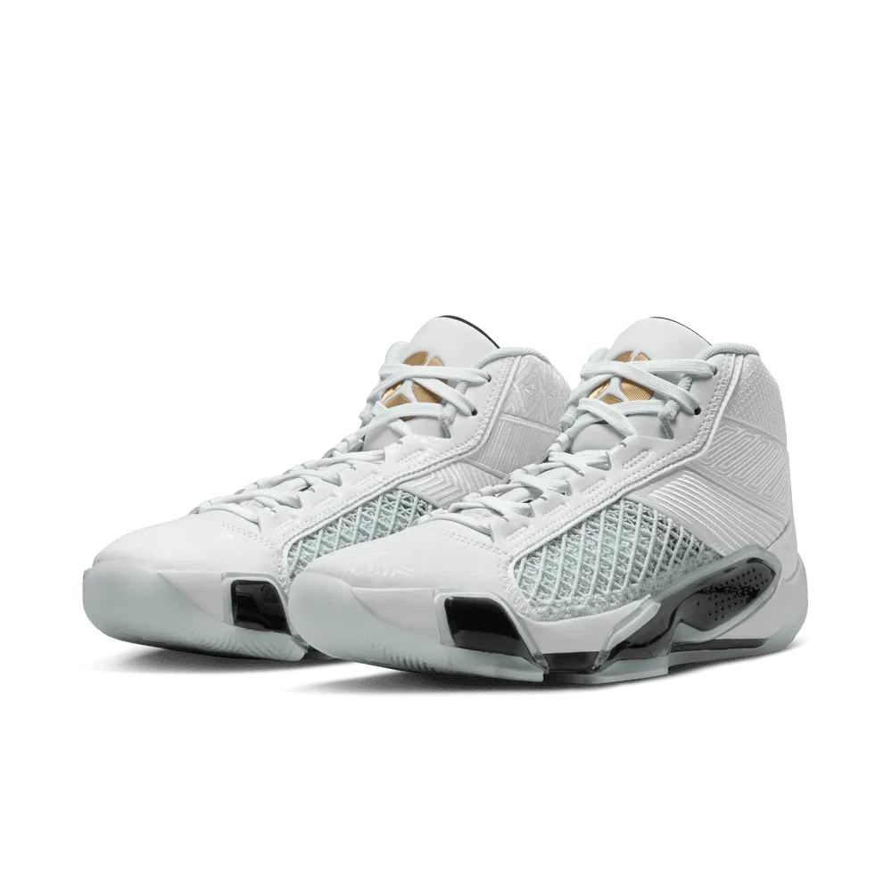 Air Jordan XXXVIII "FIBA" Basketball Shoes 'White/Gold/Platinum'