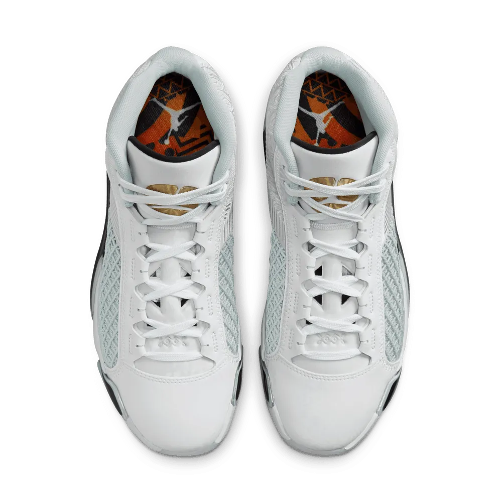 Air Jordan XXXVIII "FIBA" Basketball Shoes 'White/Gold/Platinum'