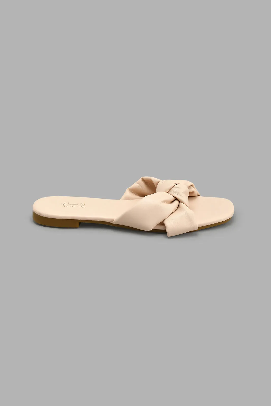 Beige Knot Sandals