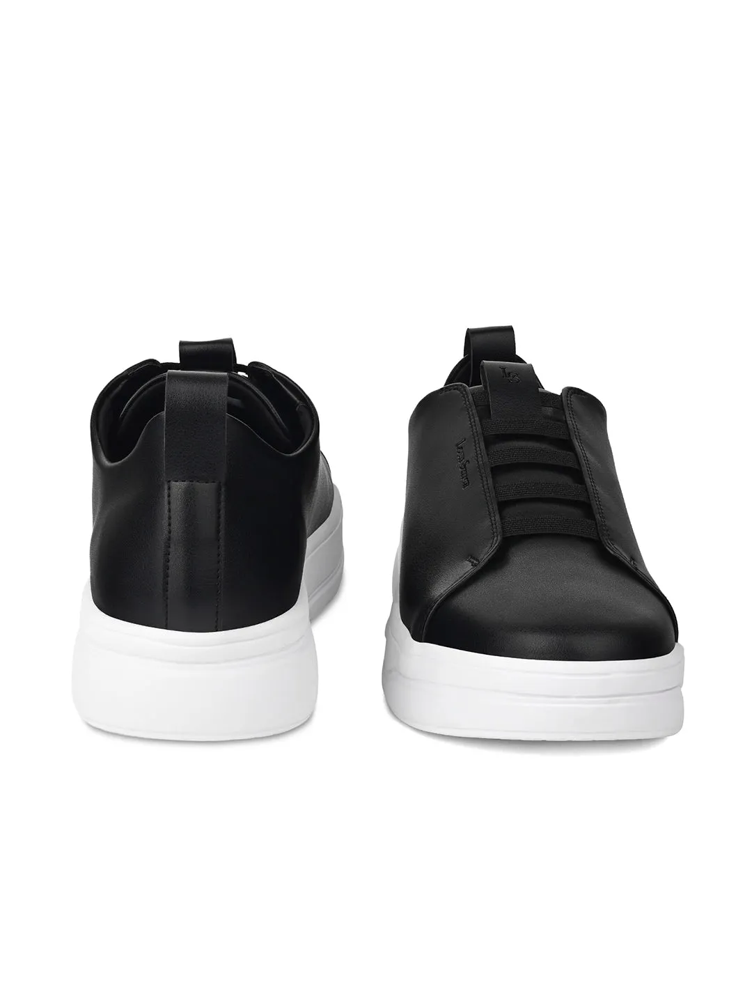 Black Casual Slip-On Sneakers for Men