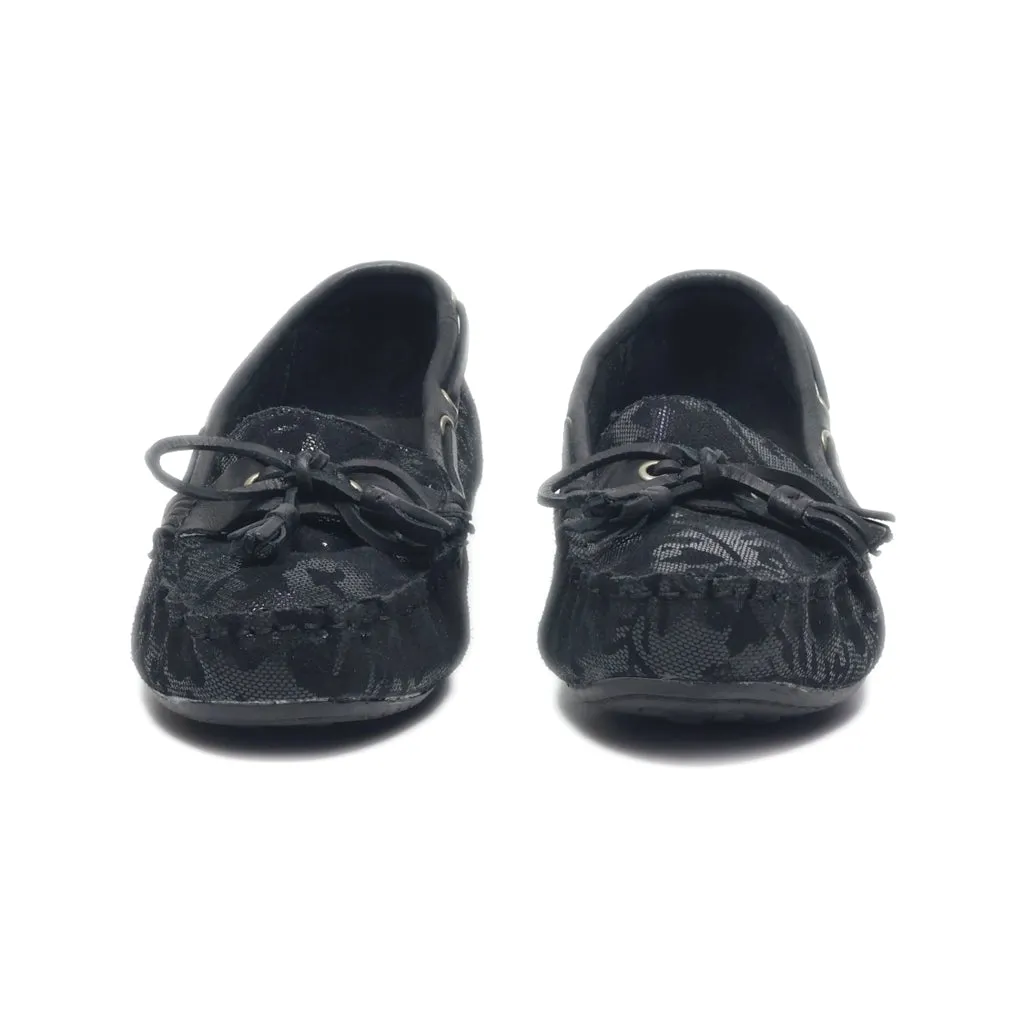 B.O.C Loafers Leather Black Colour For Women