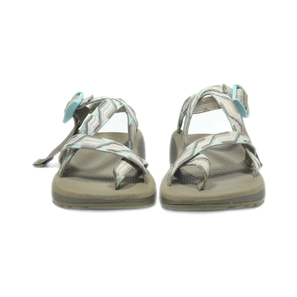 Chaco Flat Sandals Suede Multicolour Colour For Women