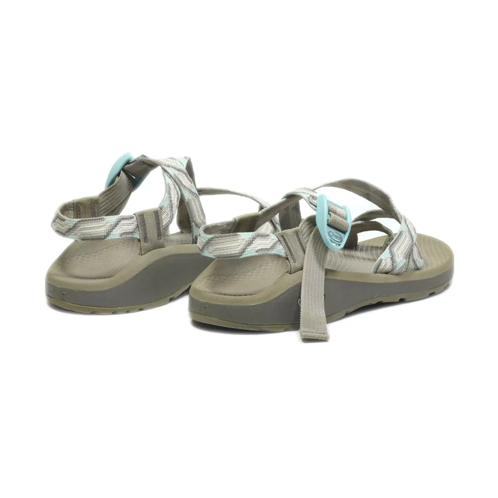 Chaco Flat Sandals Suede Multicolour Colour For Women