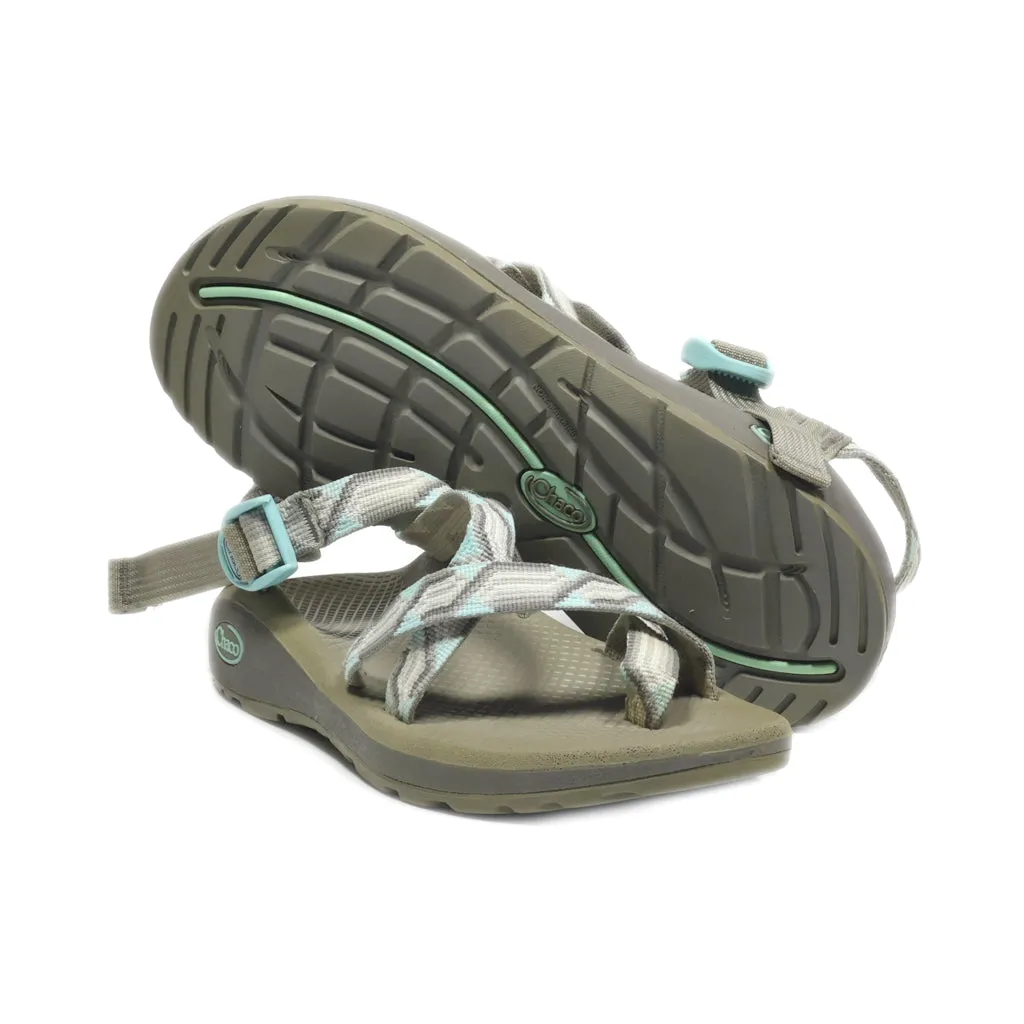 Chaco Flat Sandals Suede Multicolour Colour For Women