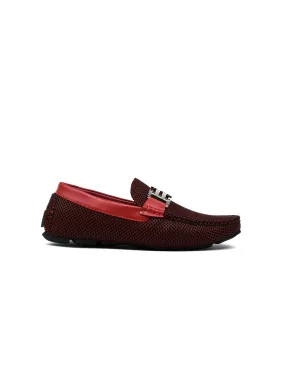 Double H Buckle Loafer Red