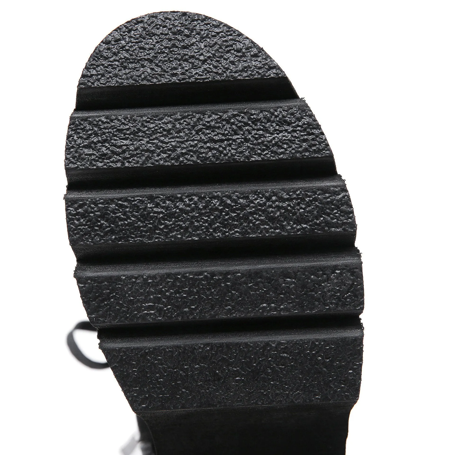 Fashion floral embroidery black front-lace chunky platform short booties