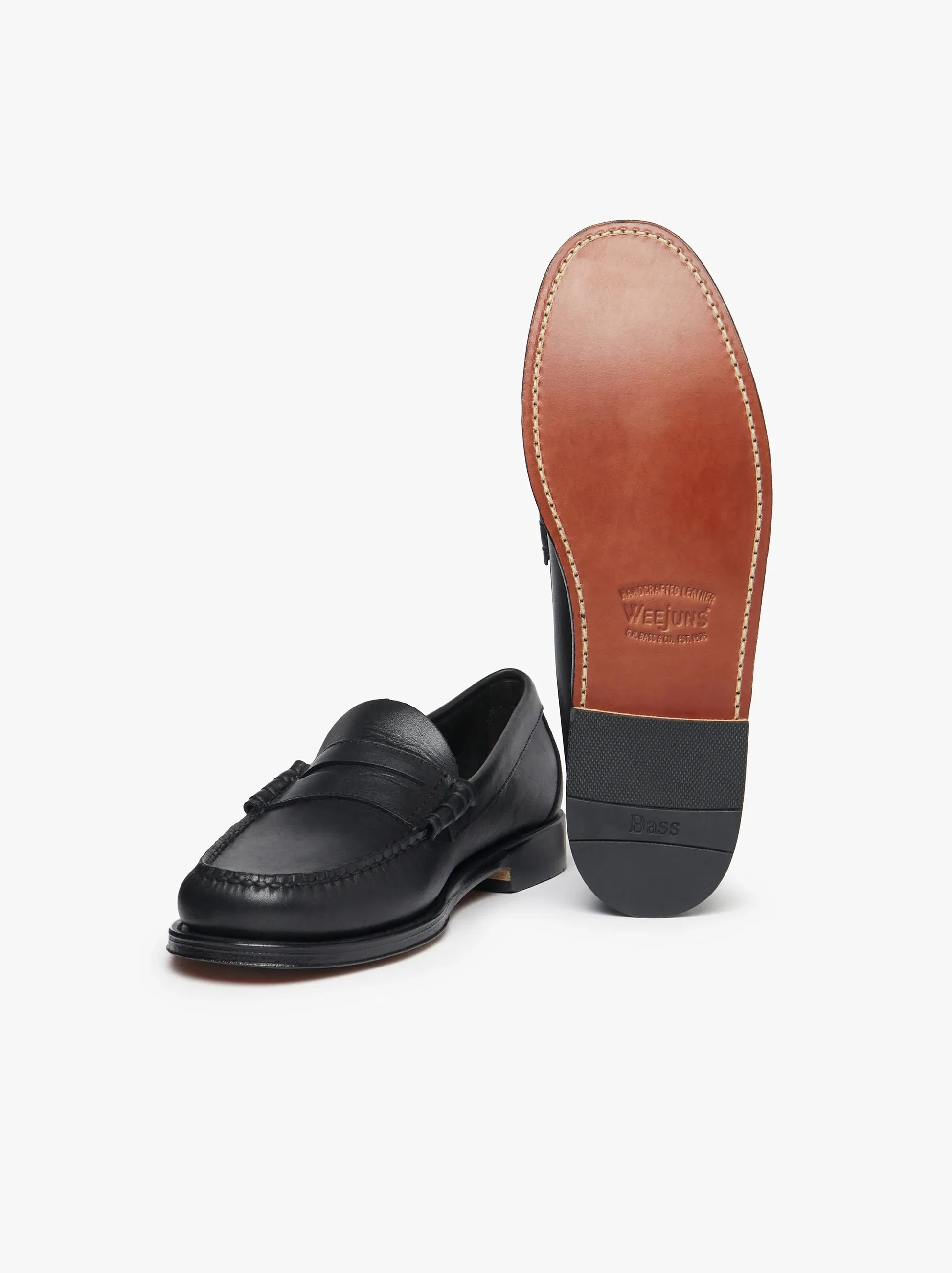 Larson Penny Loafers - Black