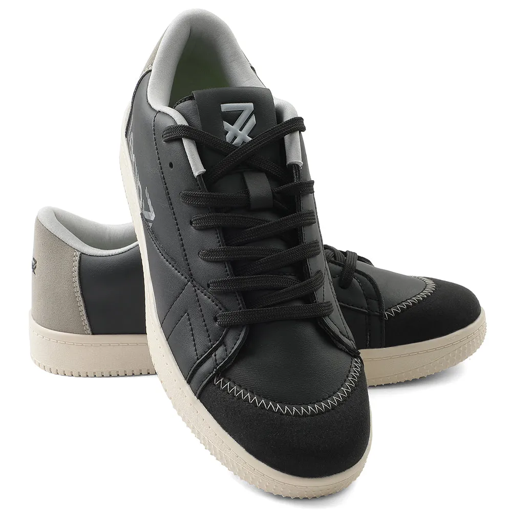 Leap7x Black Casual Lacing Sneakers Shoes For Men NEXTER-1E By Liberty