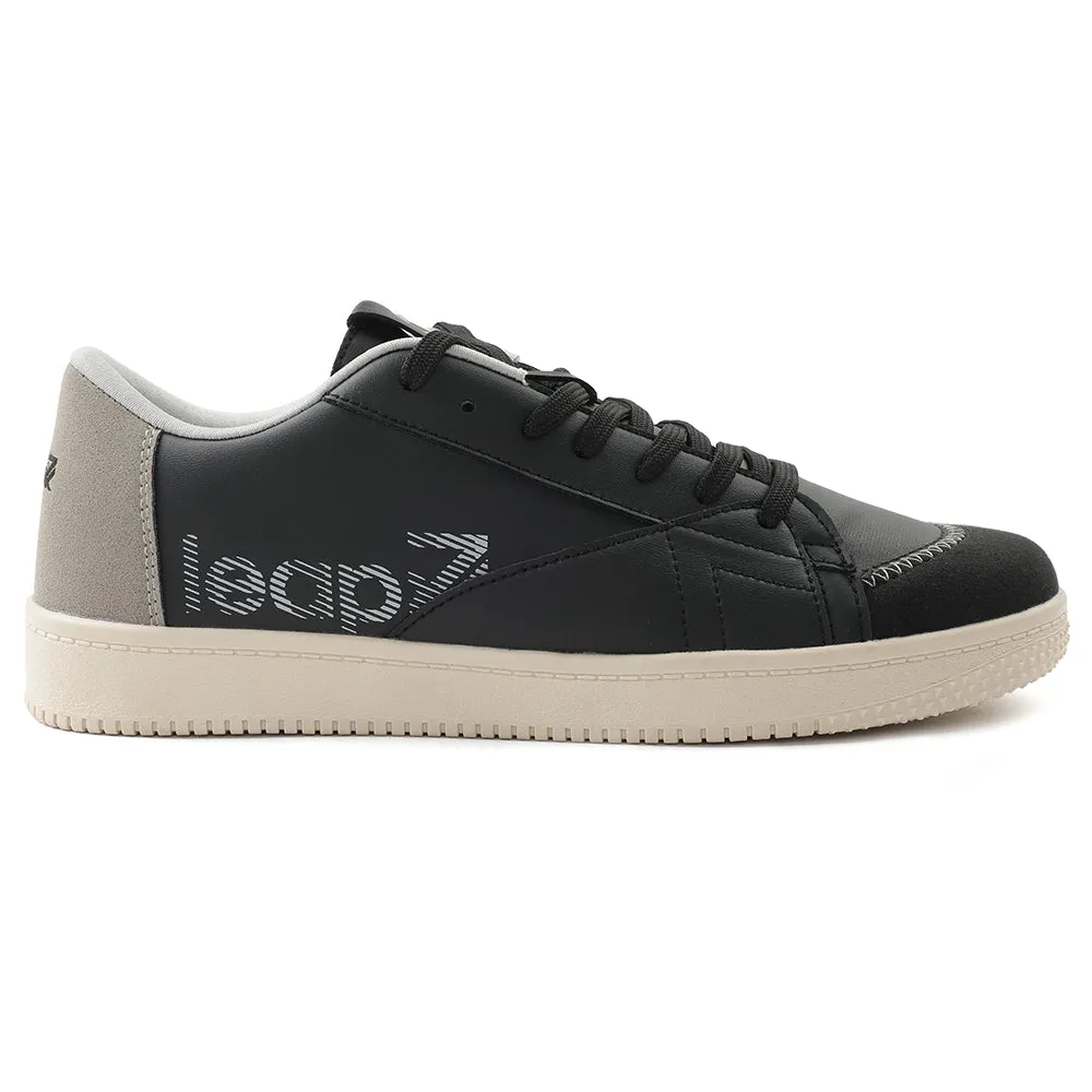 Leap7x Black Casual Lacing Sneakers Shoes For Men NEXTER-1E By Liberty