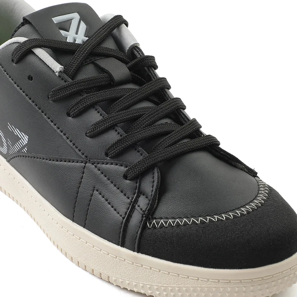 Leap7x Black Casual Lacing Sneakers Shoes For Men NEXTER-1E By Liberty