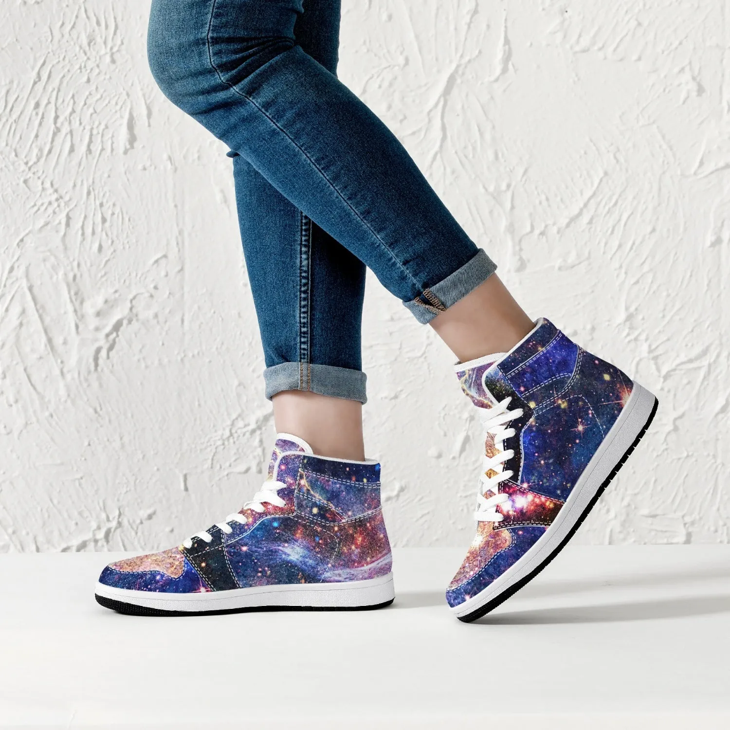 Niari's Shadow Psychedelic Split-Style High-Top Sneakers