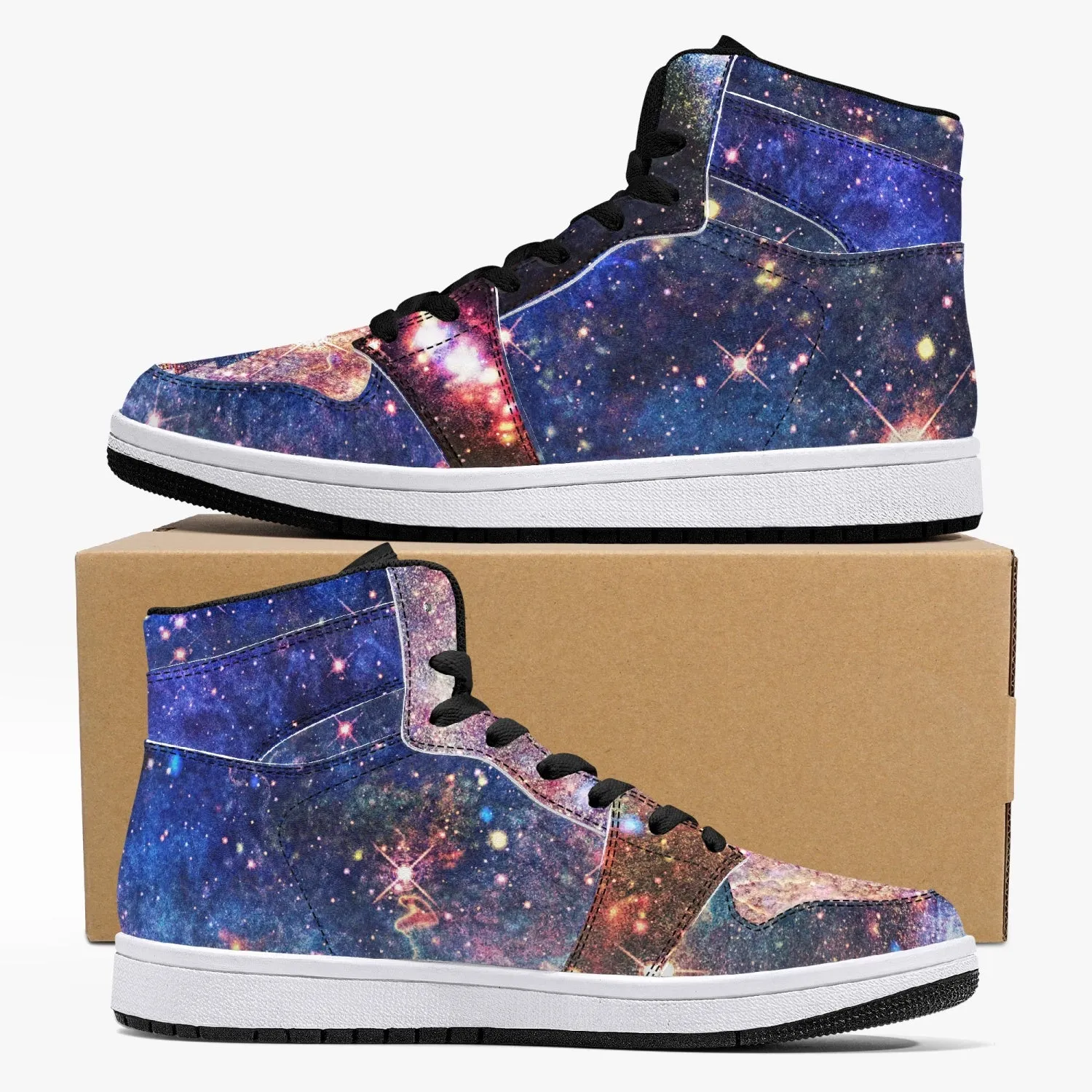 Niari's Shadow Psychedelic Split-Style High-Top Sneakers