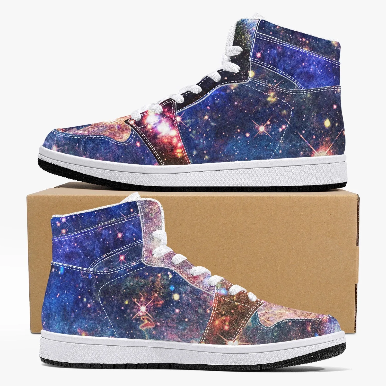 Niari's Shadow Psychedelic Split-Style High-Top Sneakers