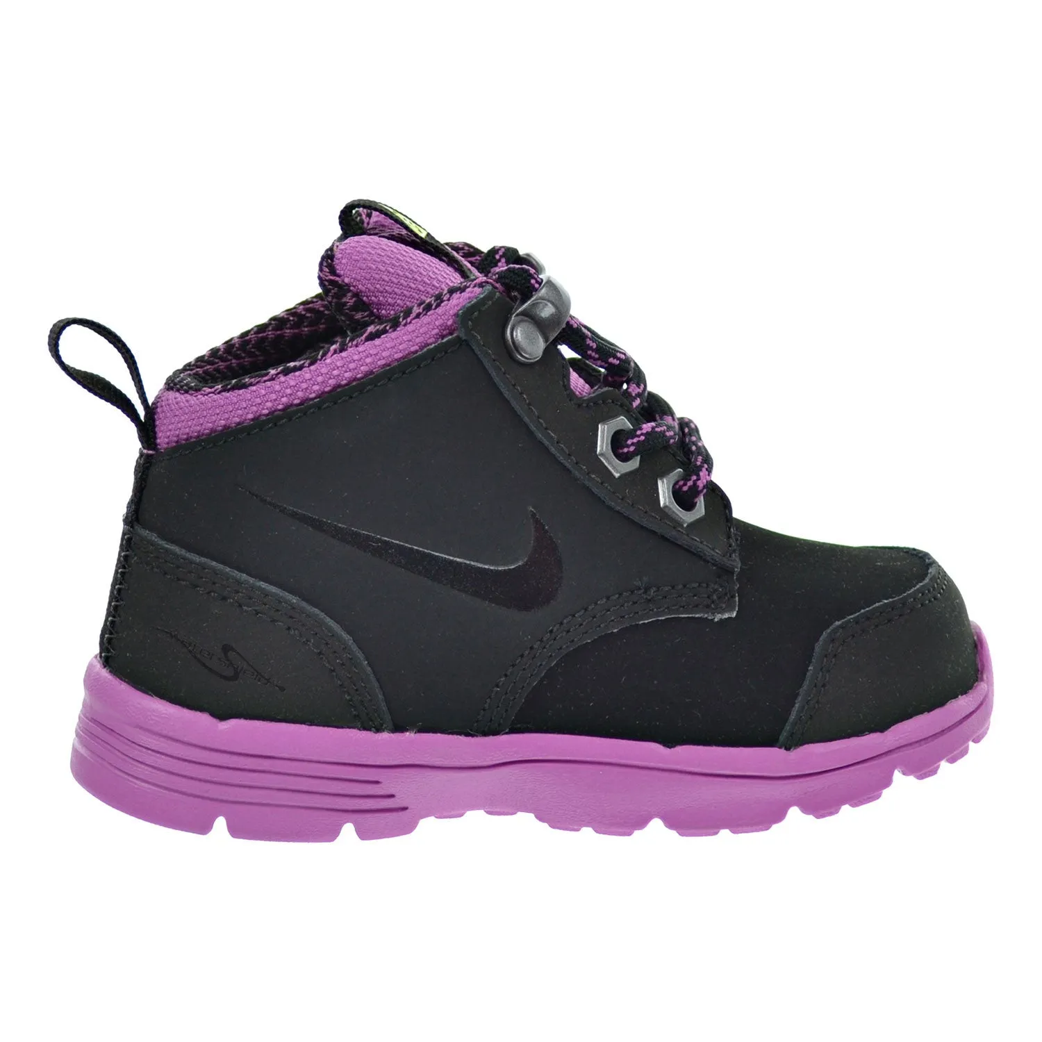 Nike DF Jack Boot (TDV) Toddler's Boots Black/Viola/Metallic Dark Grey