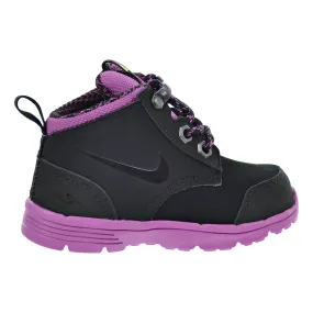 Nike DF Jack Boot (TDV) Toddler's Boots Black/Viola/Metallic Dark Grey