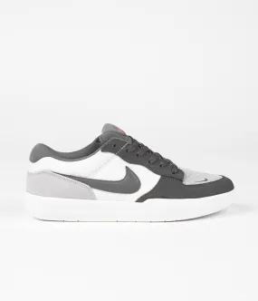 Nike SB Force 58 Shoes - Dark Grey / Dark Grey - White - Wolf Grey