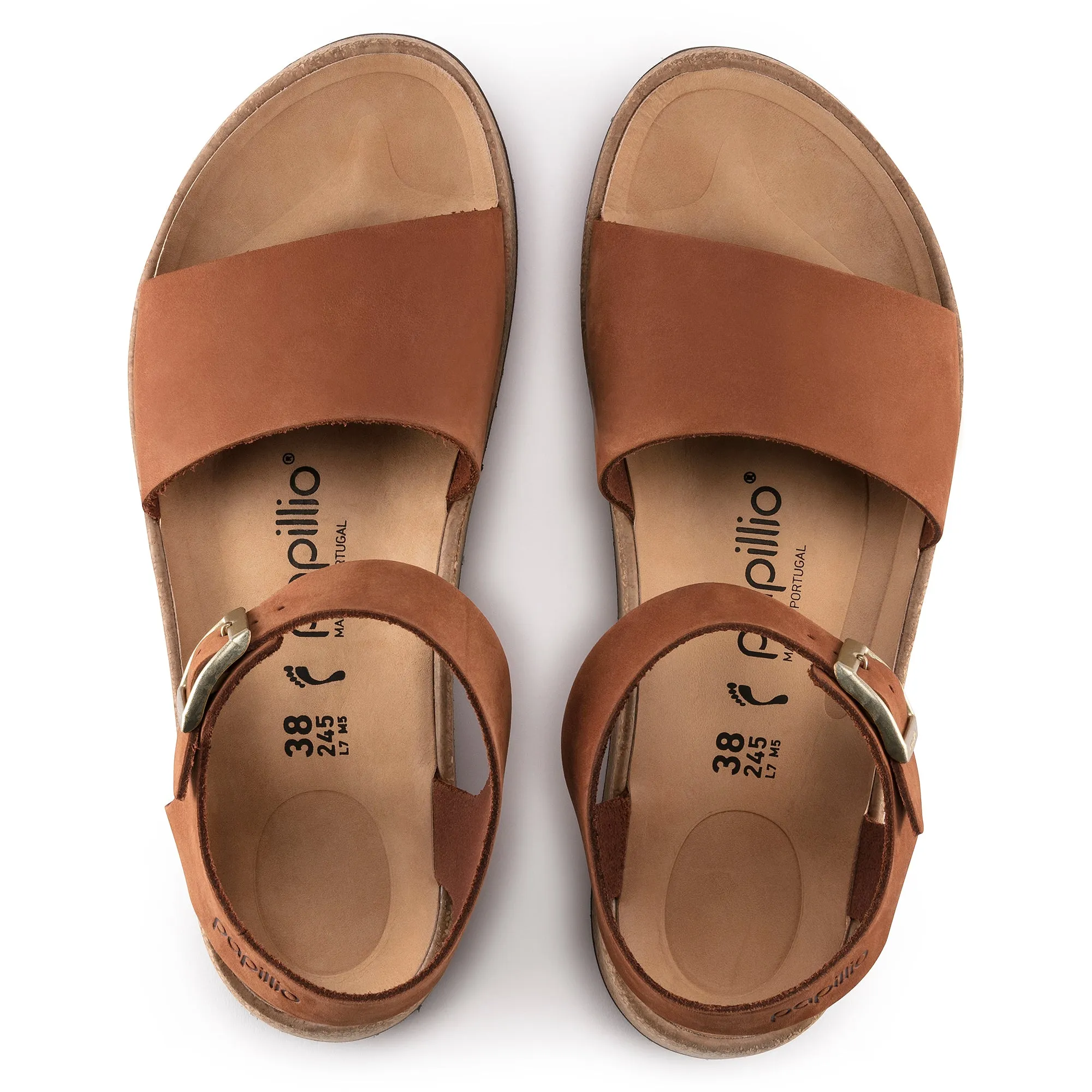 Papillio Glenda pecan nubuck by Birkenstock