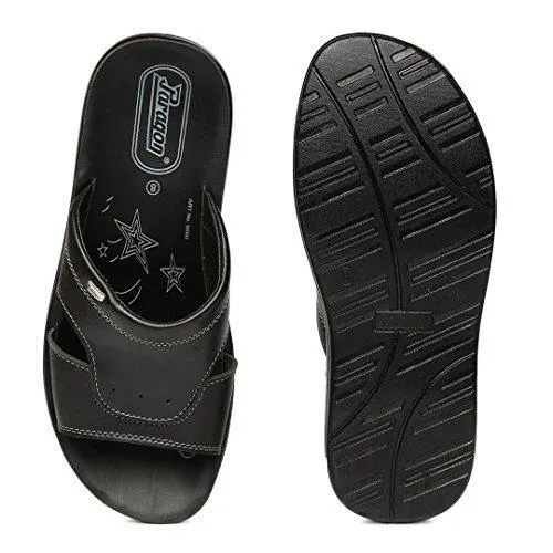 Paragon Men Black Formal Sandal