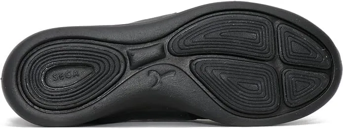 Quive Black Walking and Running Trainers Unisex