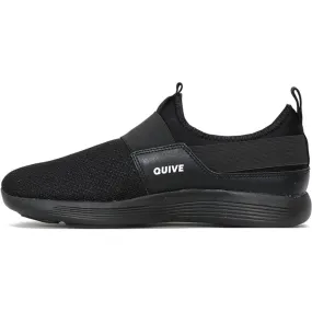 Quive Black Walking and Running Trainers Unisex