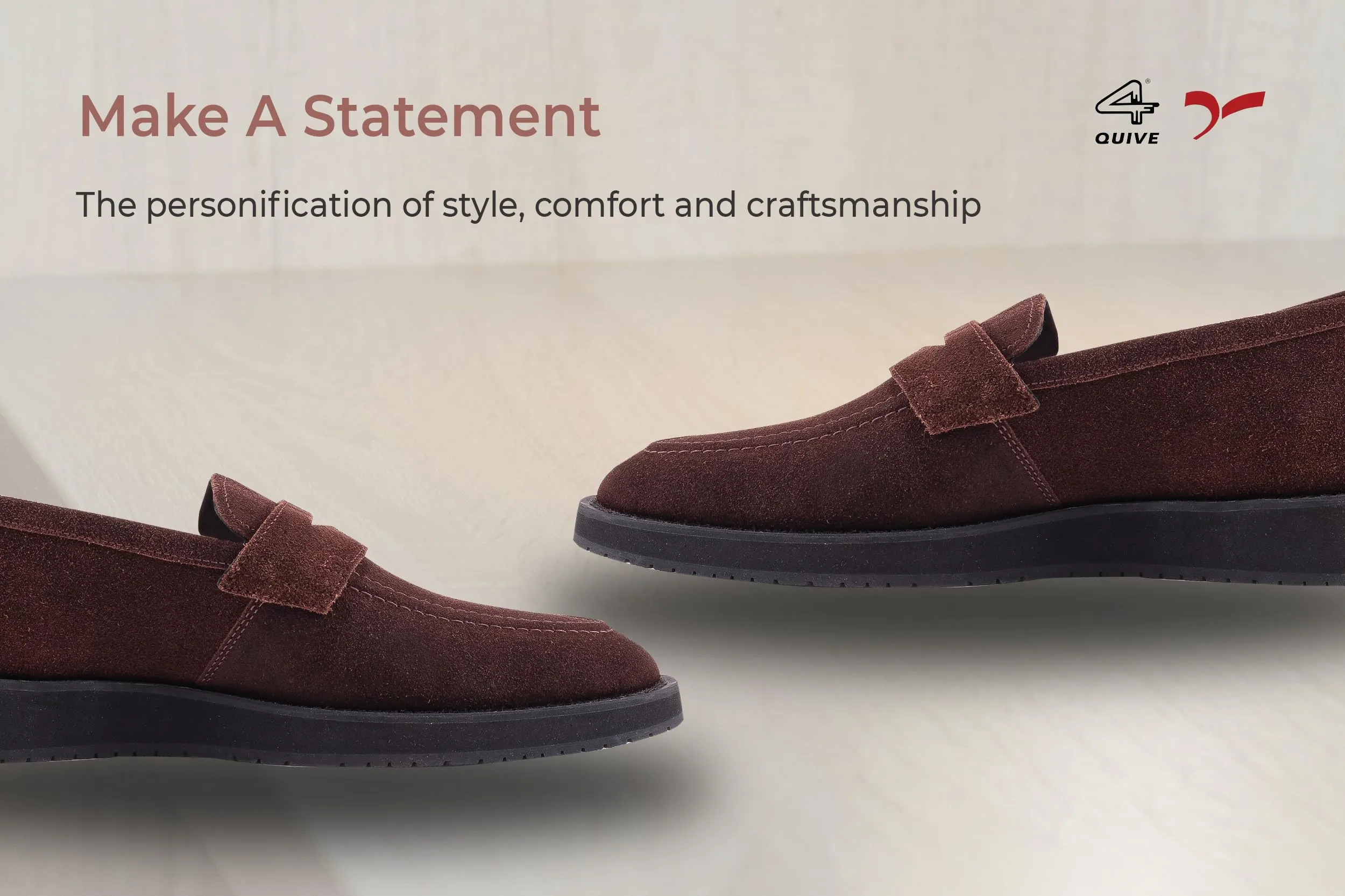 QUIVE LONDON Loafers Suede Leather Moccasins