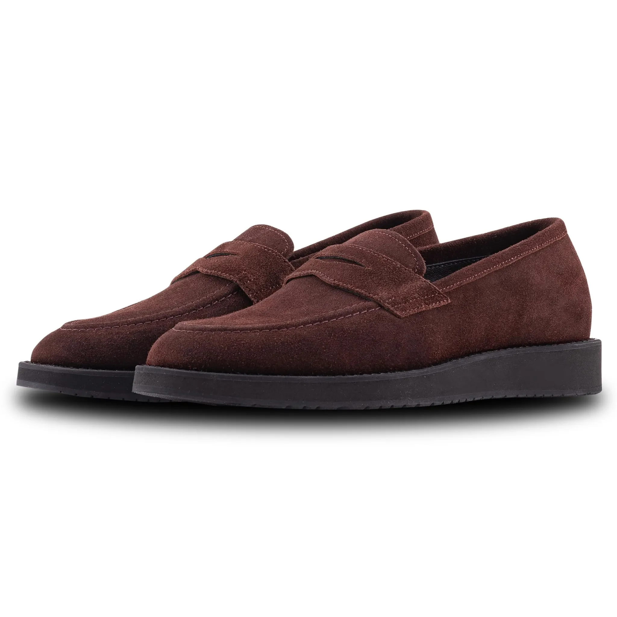 QUIVE LONDON Loafers Suede Leather Moccasins