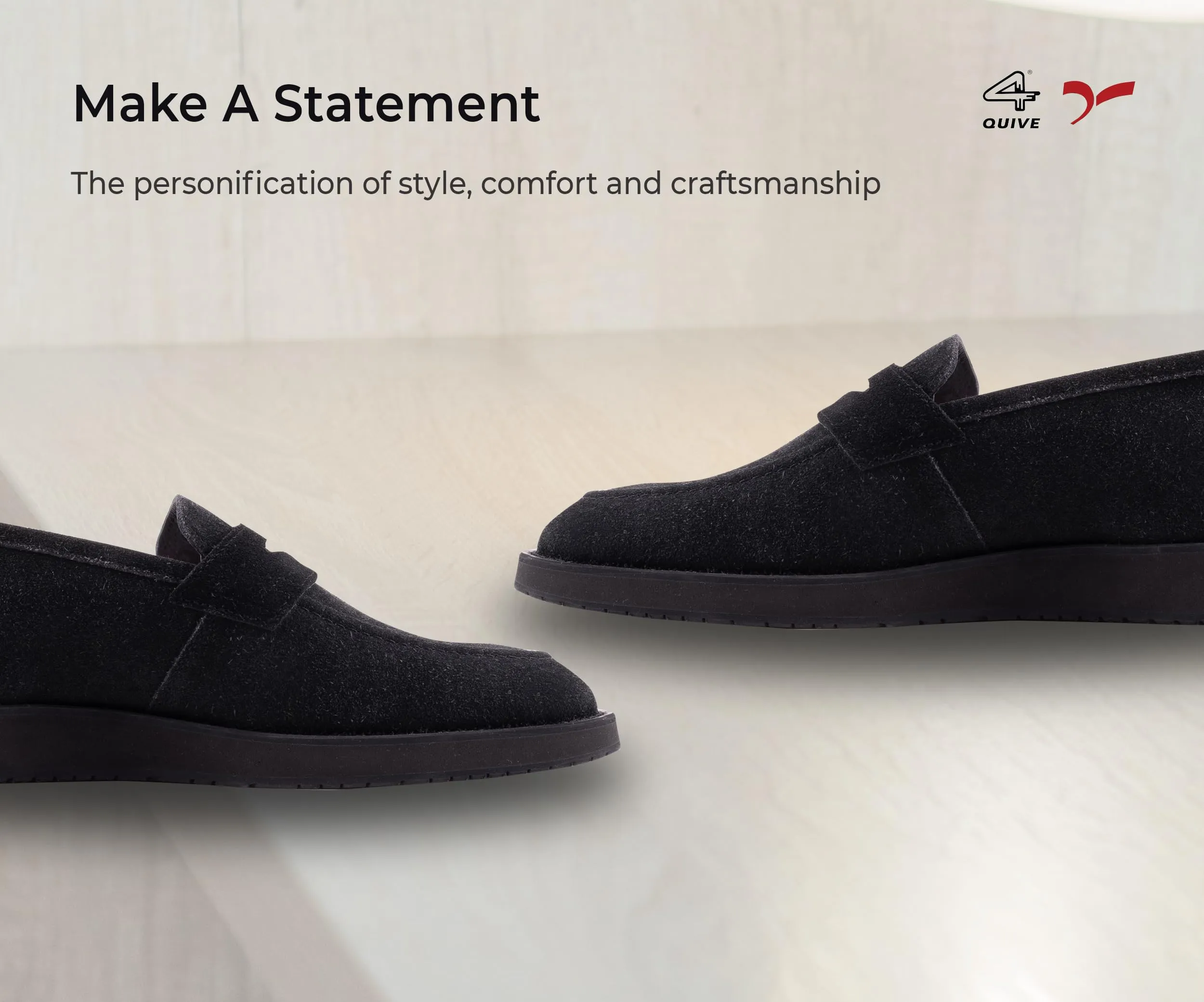 QUIVE LONDON Loafers Suede Leather Moccasins
