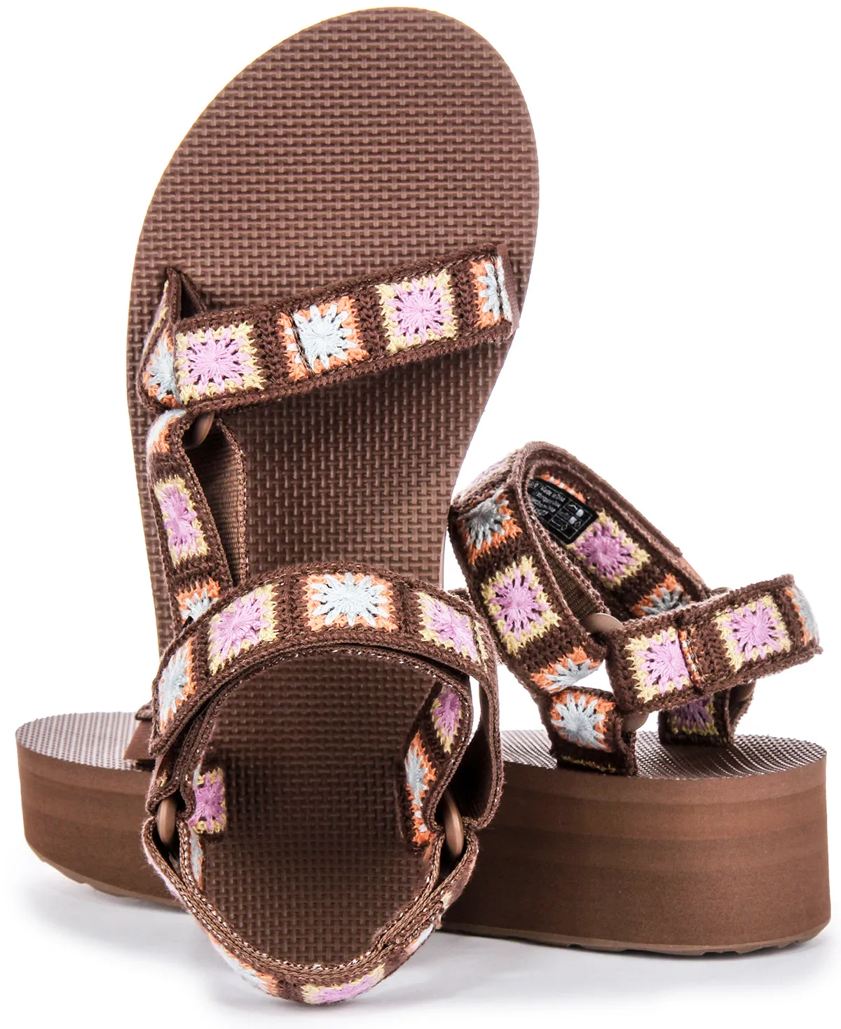 Teva Flatform Universal In Brown Multi For Women