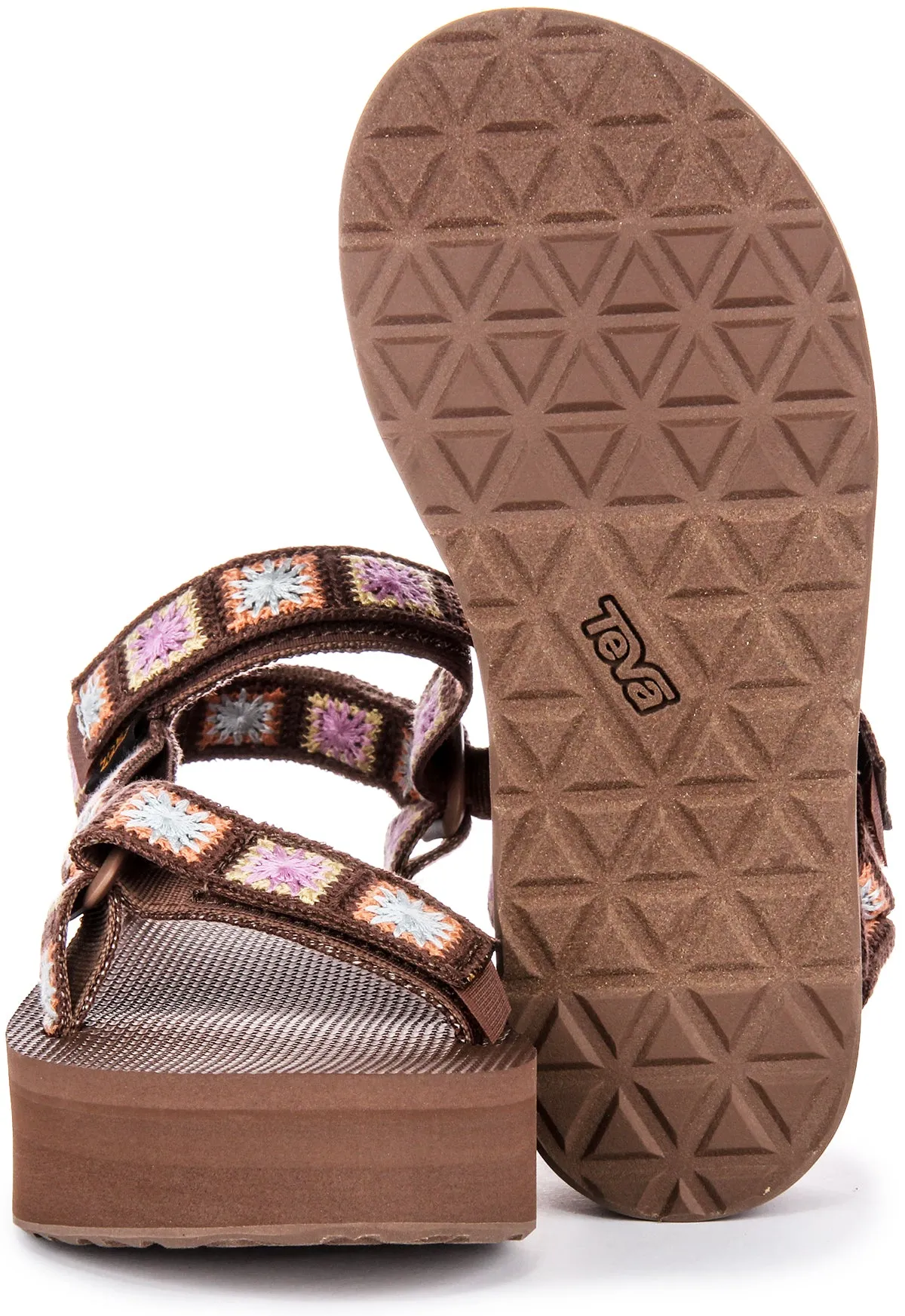 Teva Flatform Universal In Brown Multi For Women