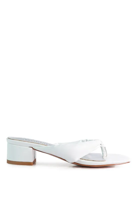 Trendy Square Toe Thong Sandals