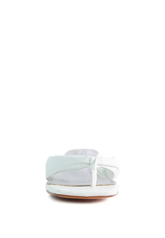 Trendy Square Toe Thong Sandals