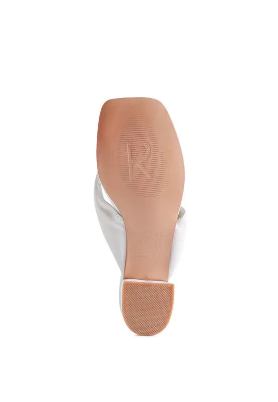 Trendy Square Toe Thong Sandals